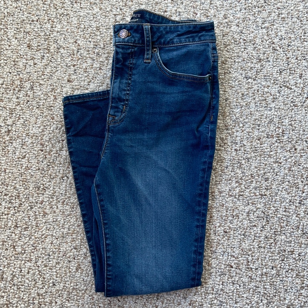 Jcrew curvy 10 inch high rise, petite skinny jeans